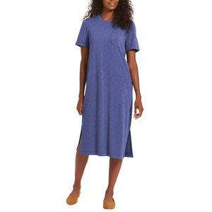 NWoT Jessica Simpson Women's Short Sleeve Maxi Dress Blue Size XL $50 EE023